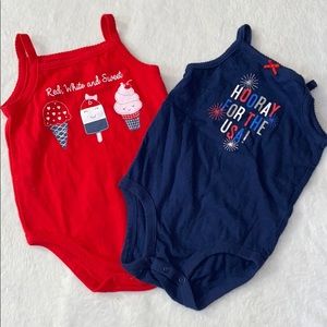 ‼️6 For $20‼️Red and Blue Bodysuit Bundle 9-12m